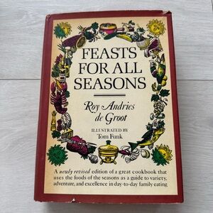 Vintage Feasts for All Seasons Cook Book 1976 Hardcover